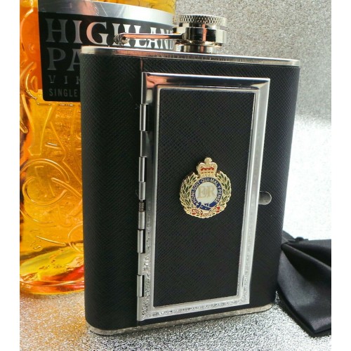 Royal Engineers Hip Flask With Compartment Royal Engineers Hip Flask With Compartment